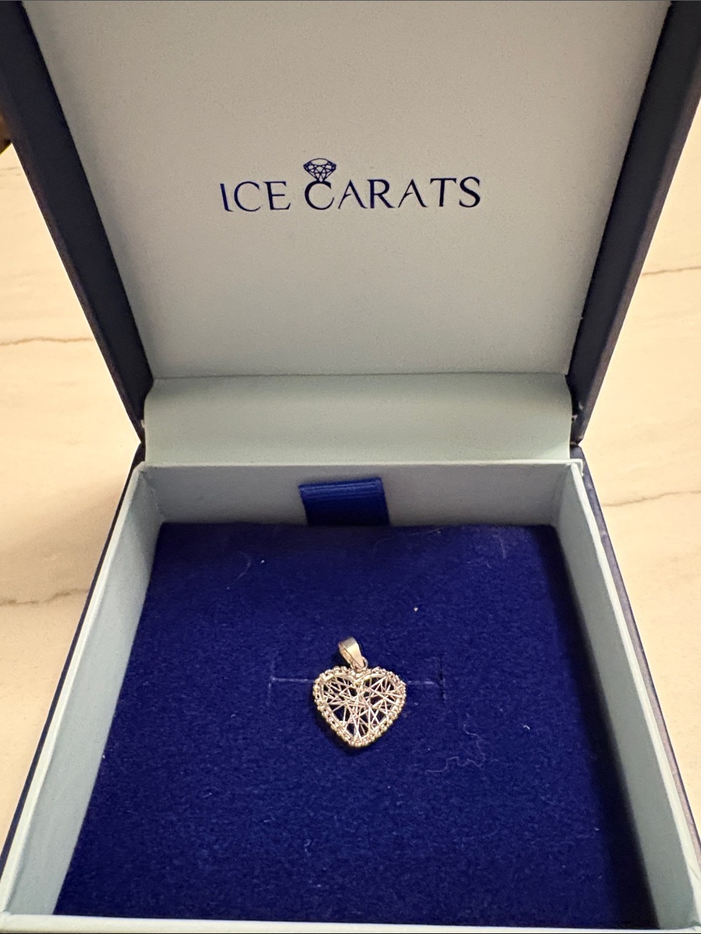 IceCarats Silver Heart Filigree Pendant Necklace - Silver